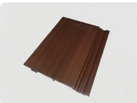 100 Outdoor Wall Cladding ASA co-extruded WPC profile, 119mm wide and 12mm thick, shown as an outdoor surface