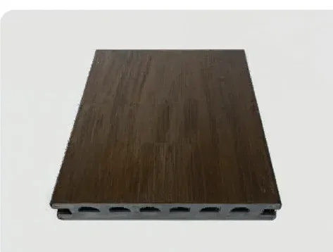 140 Outdoor Decking ASA co-extruded WPC profile, 140mm wide and 25mm thick, shown as an outdoor surface