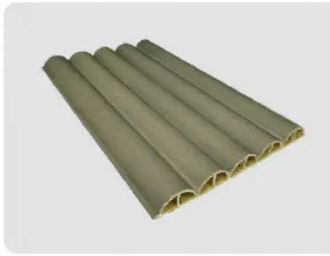 180 Convex Decor Panel profile cross-section, 180mm wide and 18mm thick, part of the same-colour wall system