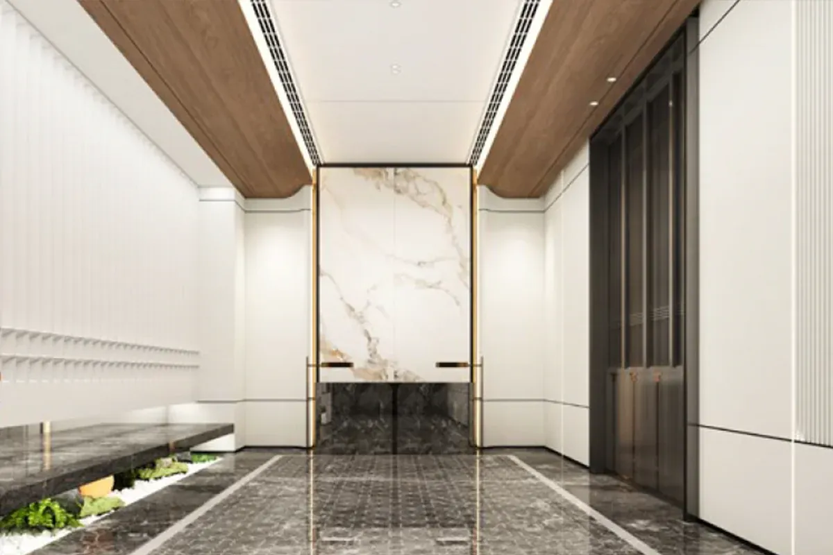 Same-color door, wall panel, and cabinet system installed together showing matched finish across every surface — gallery photo 5