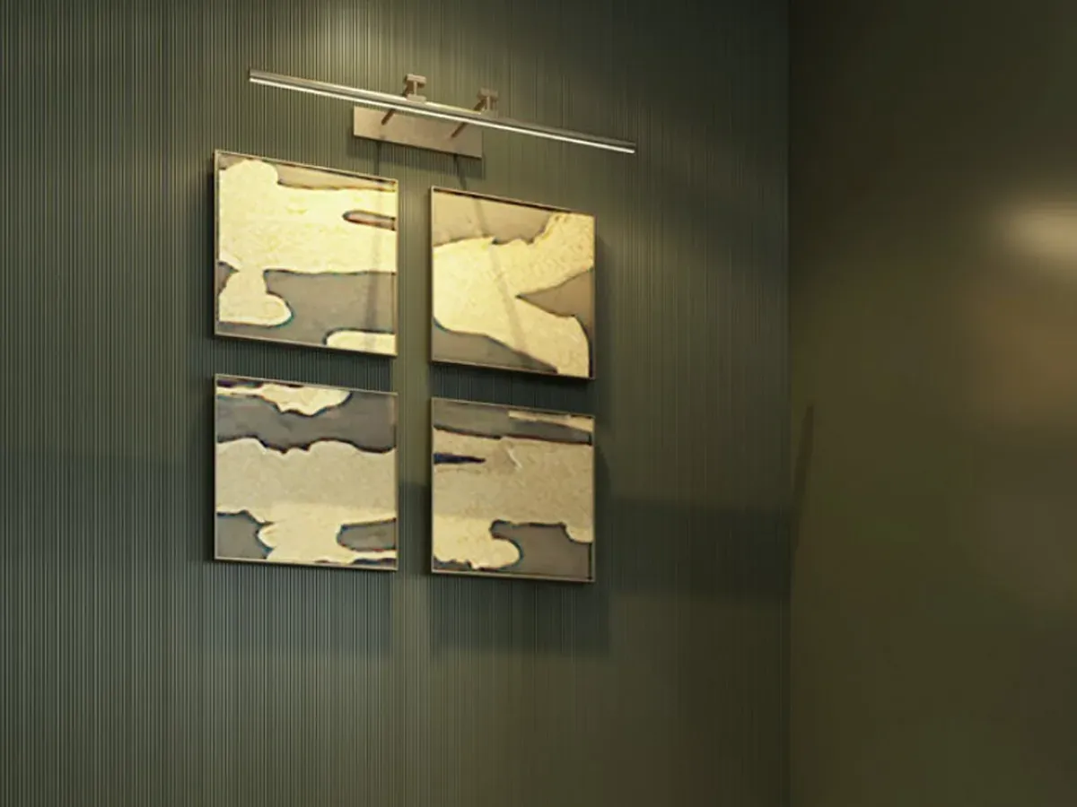 MW-DP100 Decor Panel profile cross-section, 100mm wide and 12mm thick, shown as a wall panel installation