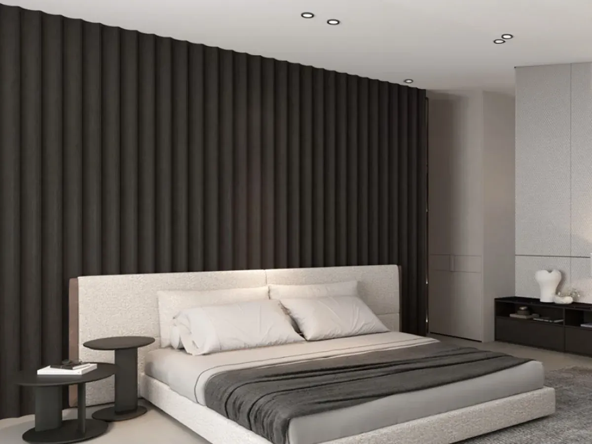 MW-DP1235 Decor Panel profile cross-section, 151mm wide and 35mm thick, shown as a wall panel installation