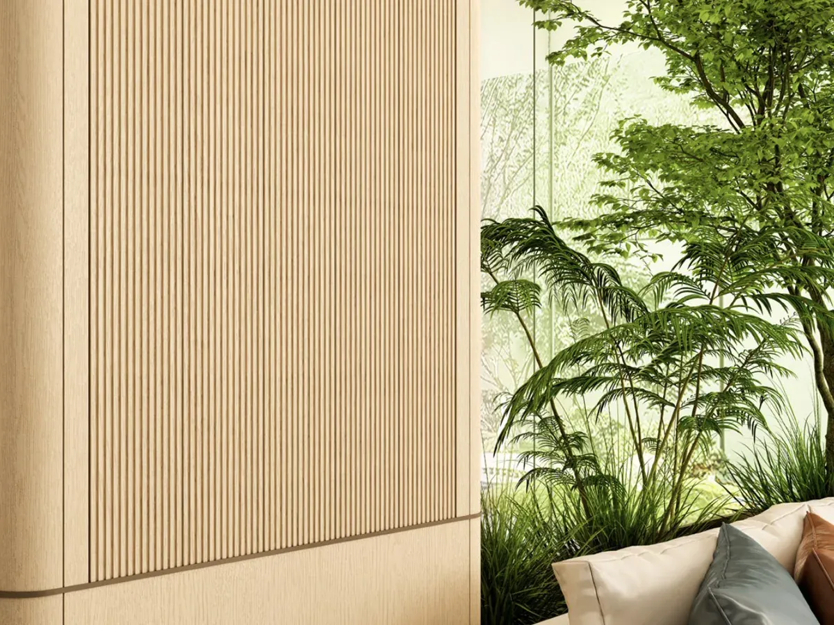 MW-DP137 Decor Panel profile cross-section, 137mm wide and 9mm thick, shown as a wall panel installation