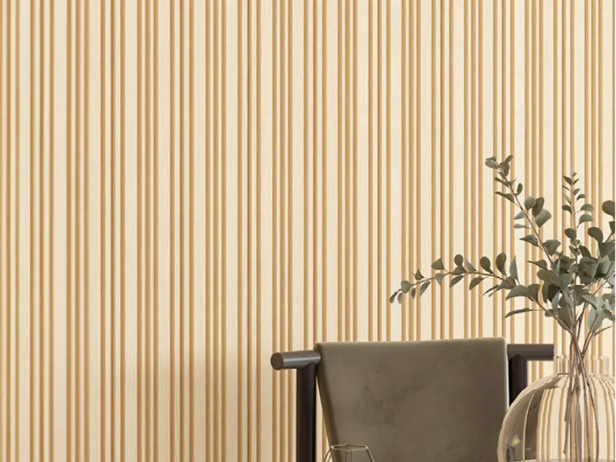 MW-DP149 Decor Panel profile cross-section, 149mm wide and 13.5mm thick, shown as a wall panel installation