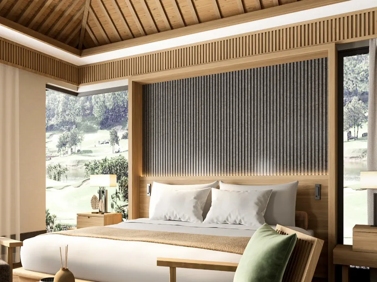 MW-DP1516 Decor Panel profile cross-section, 159mm wide and 16mm thick, shown as a wall panel installation
