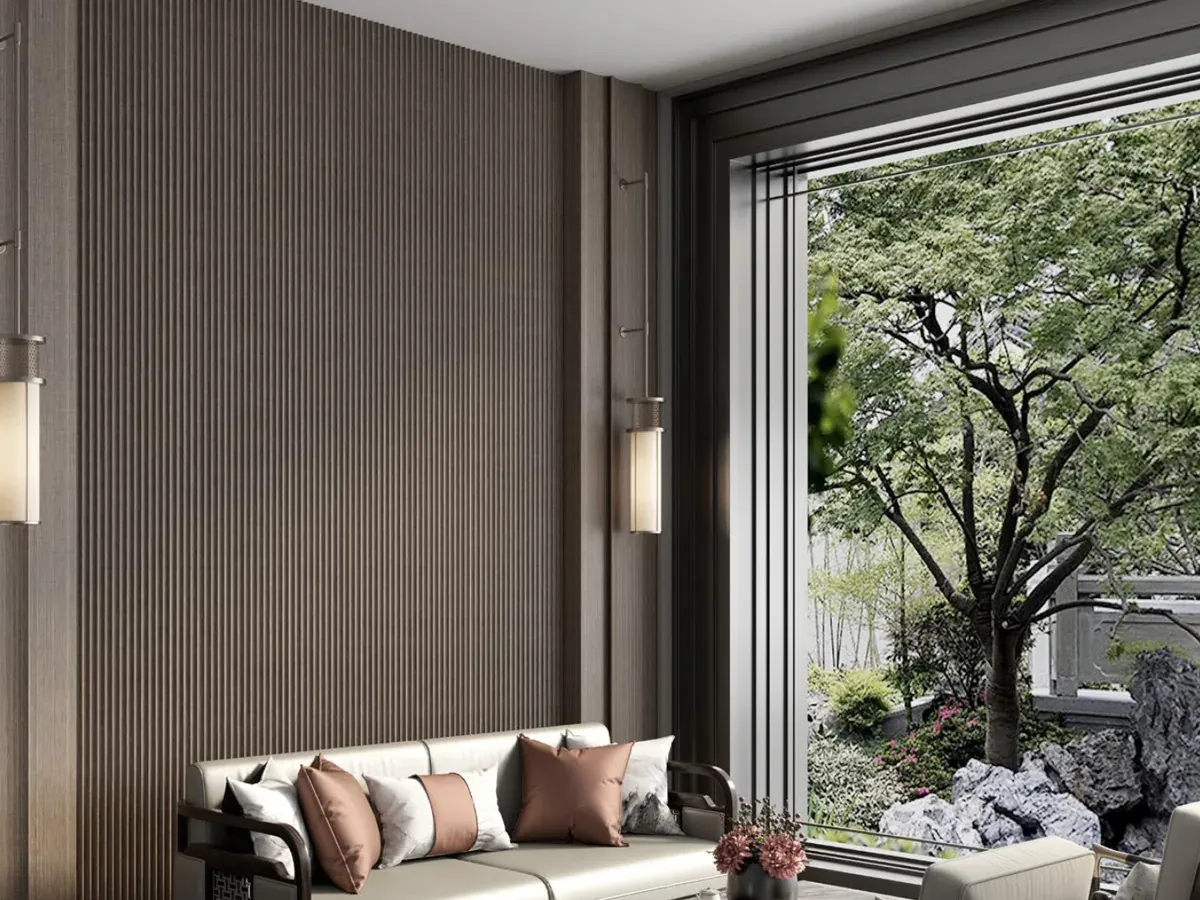 MW-DP178 Decor Panel profile cross-section, 178mm wide and 14mm thick, shown as a wall panel installation