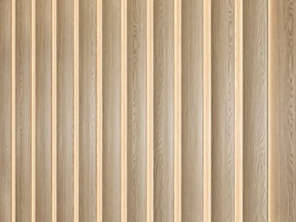 MW-DP2135 Decor Panel profile cross-section, 210mm wide and 35mm thick, shown as a wall panel installation