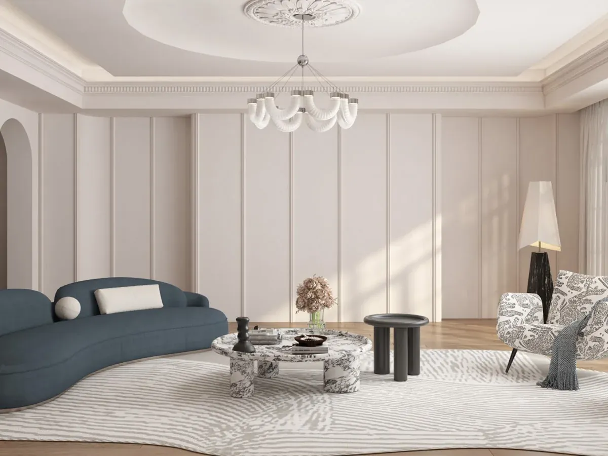 MW-DP60 Decor Panel profile cross-section, 60mm wide and 26mm thick, shown as a wall panel installation
